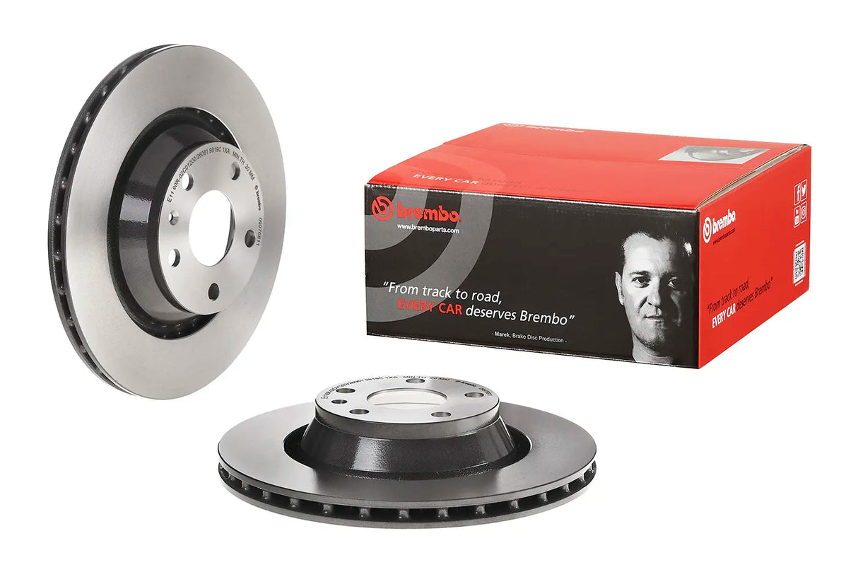 Brembo Disc Brake Rotor Rear (Single) 09.9768.11 09976811 For Audi TT 8J3 8J9