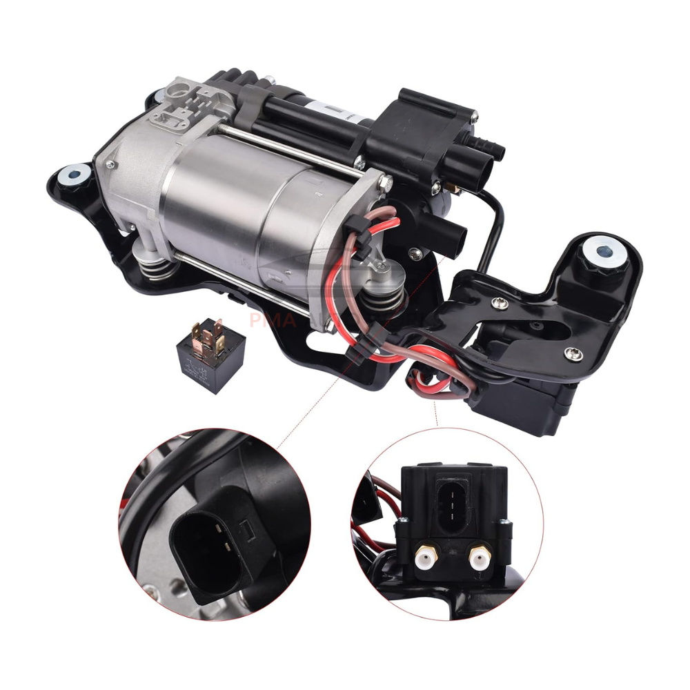 Air Suspension Compressor Pump with Bracket 37206875177 Replacement for BMW X5 F15 F85 2013-2018 X6 F16 F86 2014-2019 37206868998 37206850555