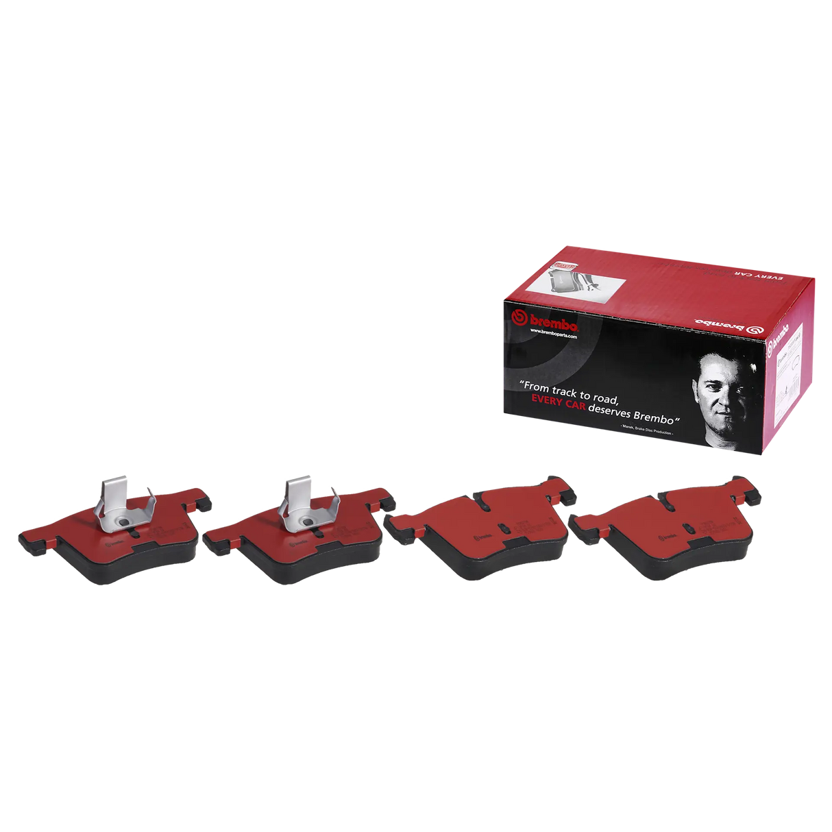 Brembo P06075N Prime Ceramic Brake Pad Set Front For BMW 1, 2, 3, 4 Series F20, F22, F30, F31, F32, F33, F34, F36, F80, F83, F87 X3 X4 F25 F26