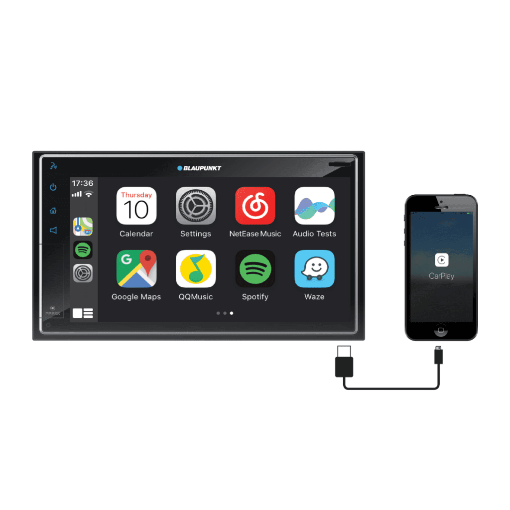 Blaupunkt BP800PLAY Dakota BP800PLAY 6.8-in. Double-DIN Digital Media Receiver with Bluetooth, Apple CarPlay, and Android Auto