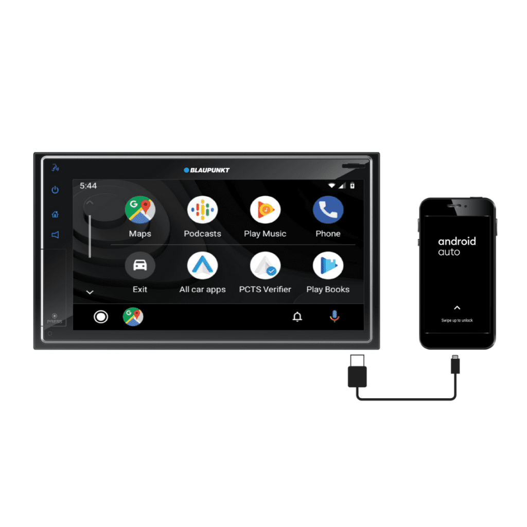Blaupunkt BP800PLAY Dakota BP800PLAY 6.8-in. Double-DIN Digital Media Receiver with Bluetooth, Apple CarPlay, and Android Auto