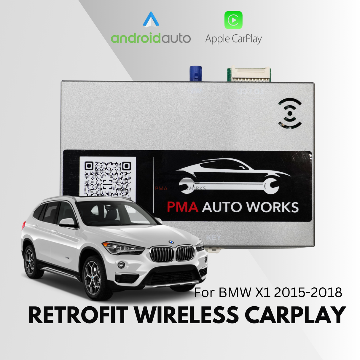 Retrofit Wireless Apple CarPlay Android Auto For BMW X1 2015+ F48
