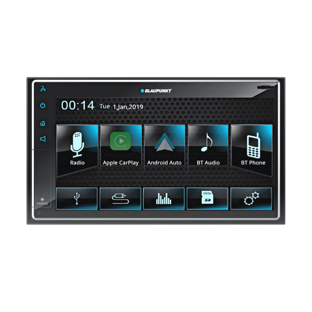 Blaupunkt BP800PLAY Dakota BP800PLAY 6.8-in. Double-DIN Digital Media Receiver with Bluetooth, Apple CarPlay, and Android Auto