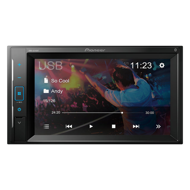 Pioneer 6.2" DMH-A245BT Head Unit Receiver with Bluetooth and Weblink