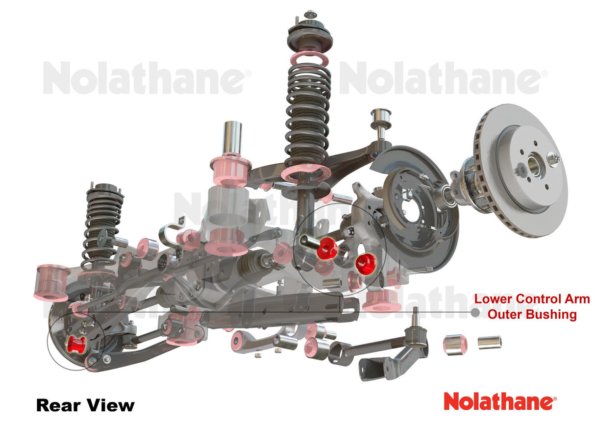 46664 Nolathane Rear Axle Control Arm Lower Rear - Outer Bushing Kit