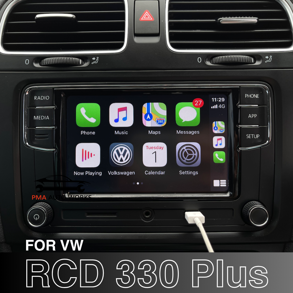 Original RCD 330 Plus for Volkswagen VW Wireless Apple Car Play + Android Auto