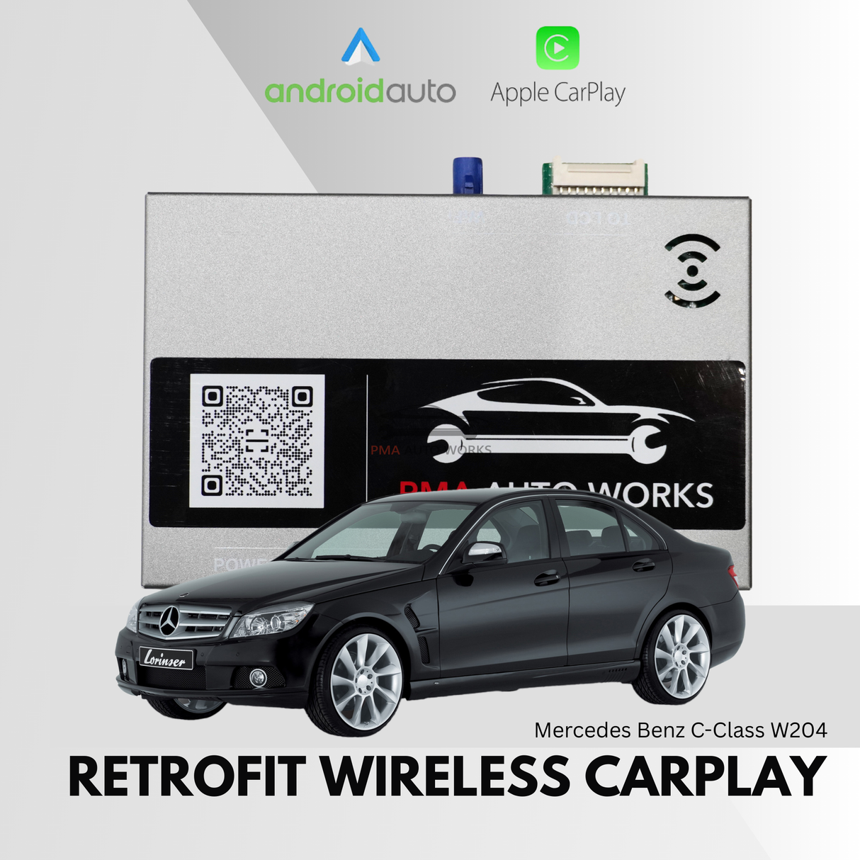 Retrofit Wireless Apple CarPlay For Mercedes-Benz C Class W204