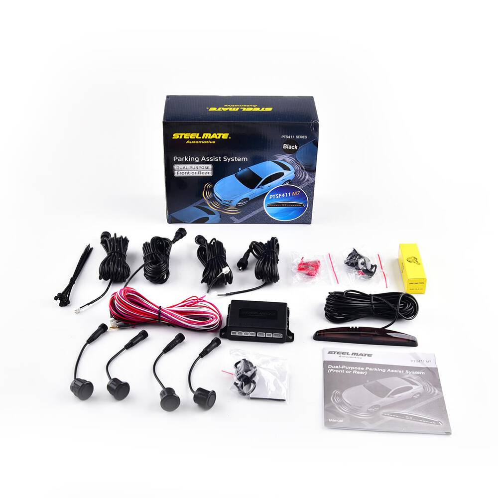 Steelmate Parking Sensor - LED Display, Voice Warning, PTS411M7
