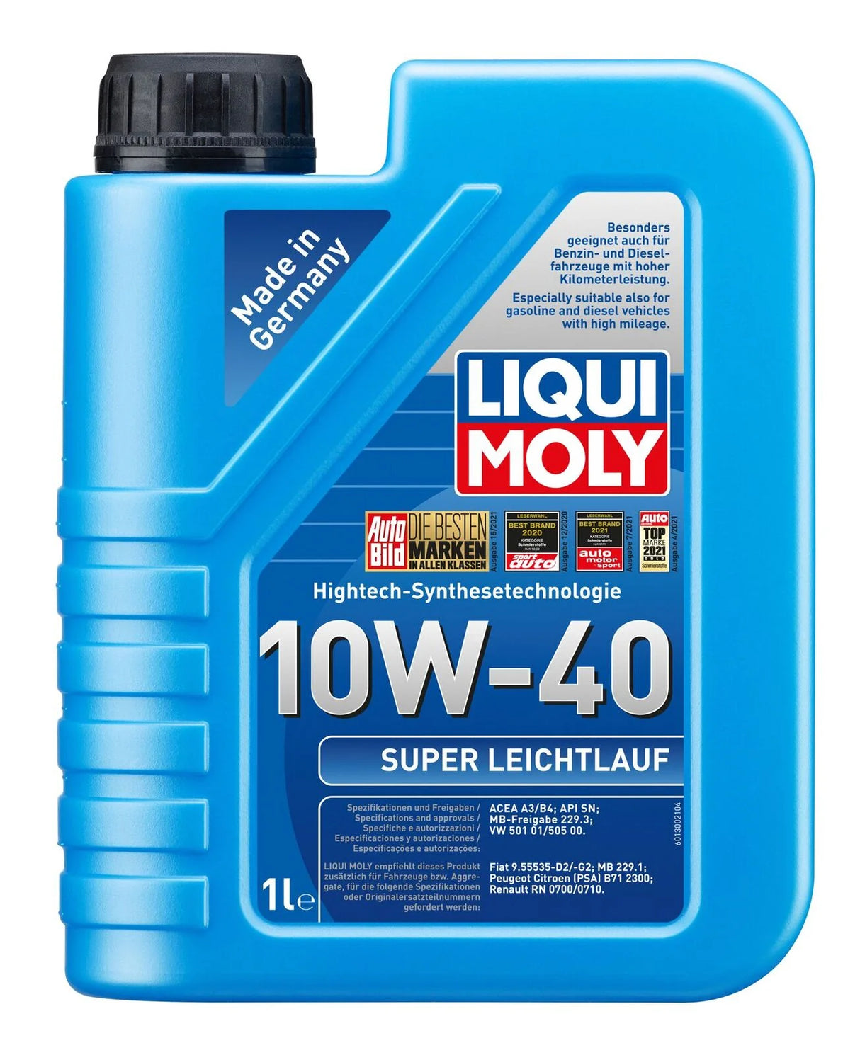 Liqui Moly Super Leichtlauf 10W-40 1L - 9503 Low Friction Engine Oil