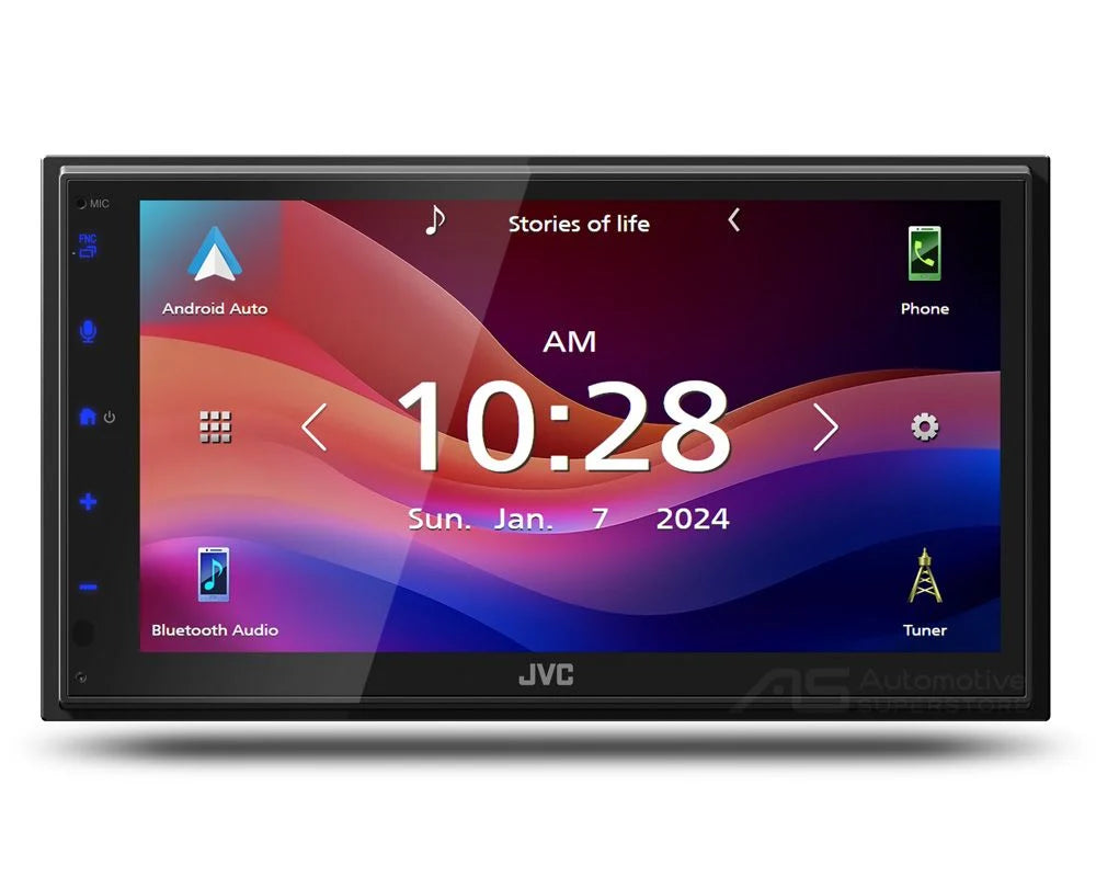 JVC KW-M590BT 6.8" Apple CarPlay Android Auto Head Unit