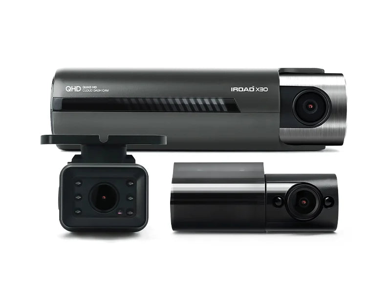 IROAD X30 Dashcam 3 Channel Front + Interior + Reversing Dash Cam