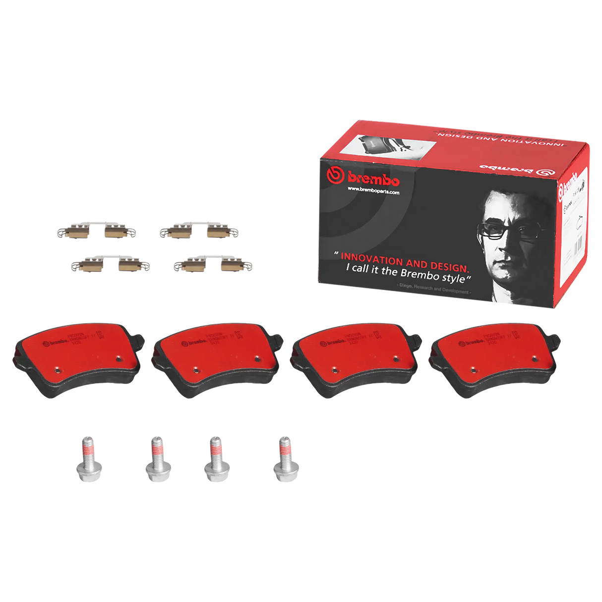 Brembo P85099N Prime Ceramic Brake Pad Set Rear For Audi A4 A5 B8 A6 C7 A7 Q3 Q5