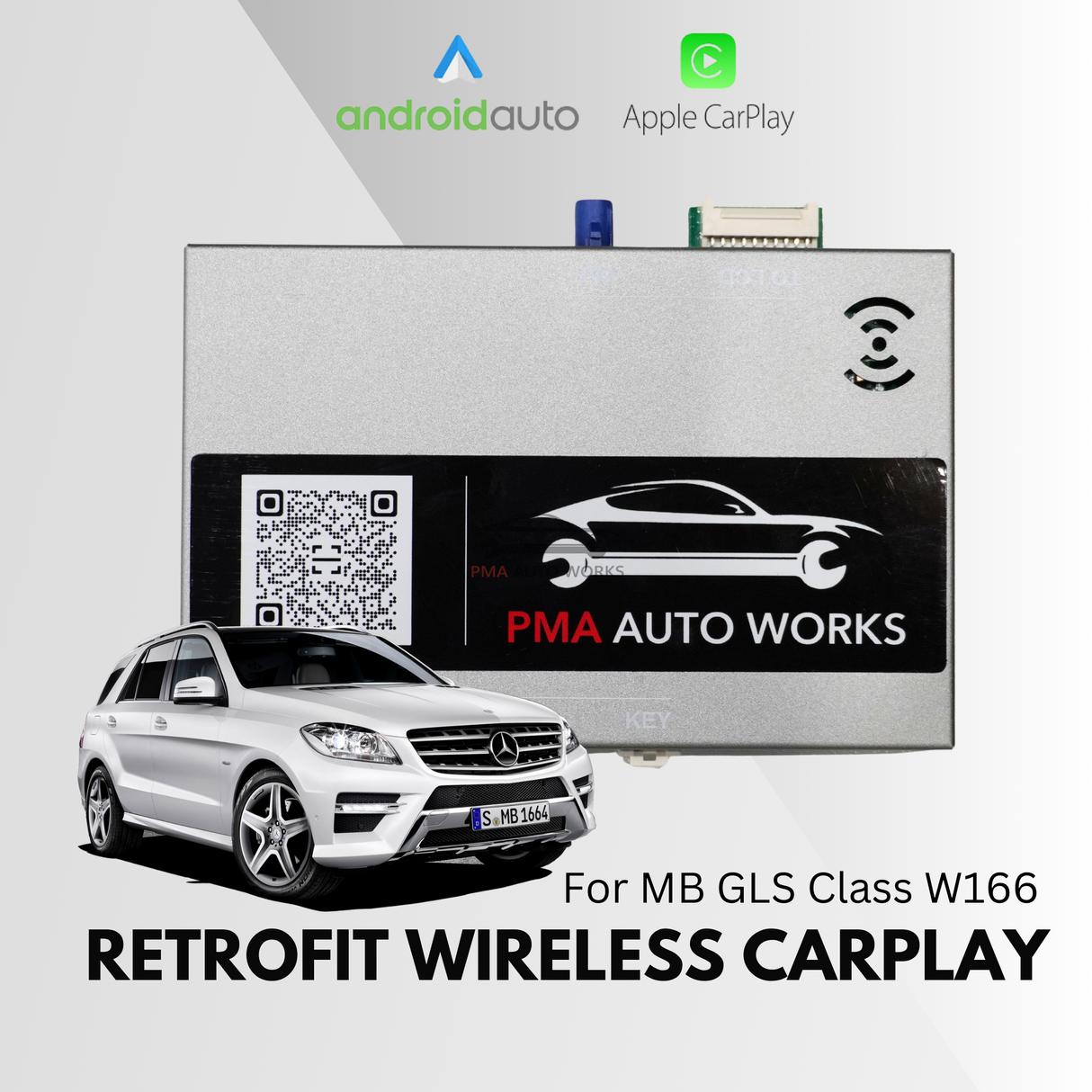 Retrofit Wireless Apple CarPlay Android Auto For Mercedes Benz GLS Class