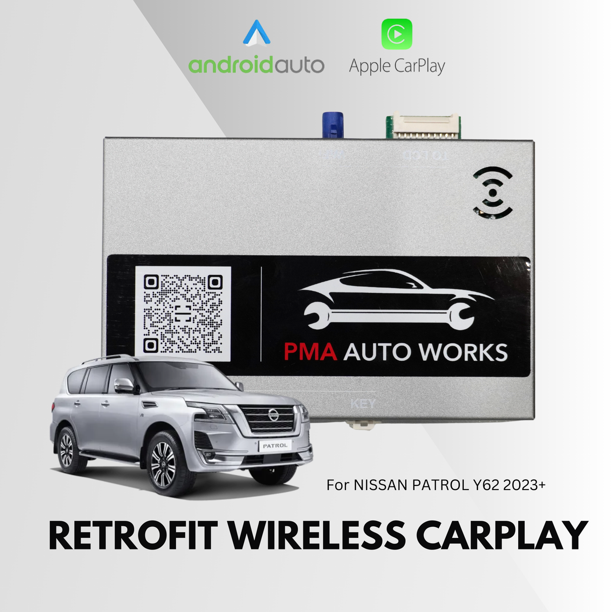 Retrofit Wireless Apple CarPlay For Nissan Patrol Y62 2023+