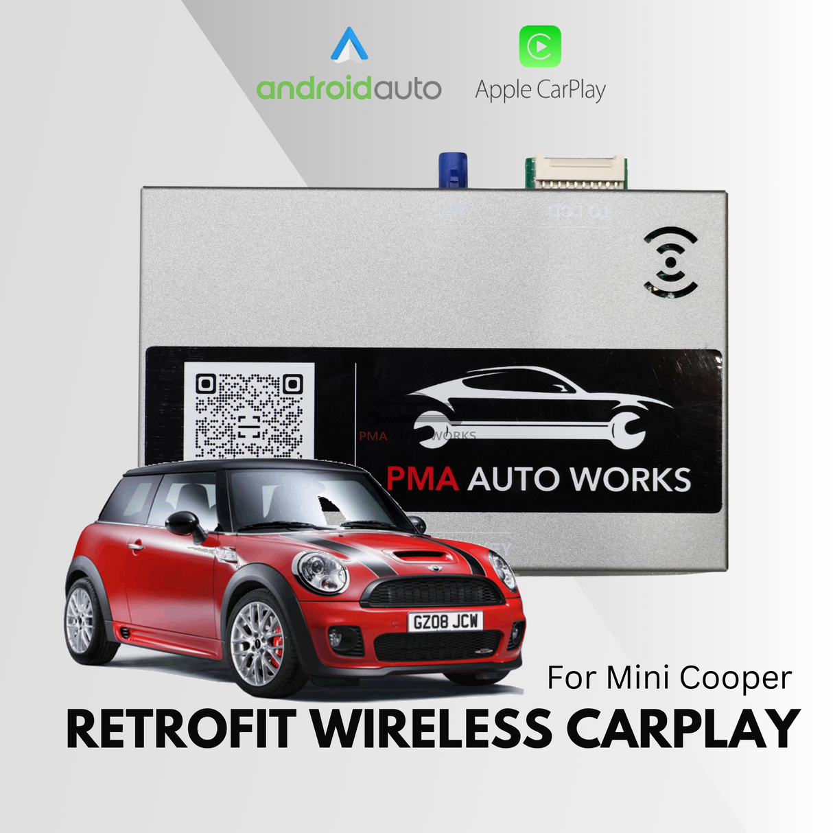 Retrofit Wireless Apple CarPlay Android Auto For Mini Cooper R55 MY 11-15