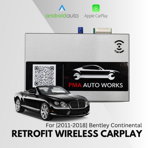 Retrofit Wireless Apple CarPlay Android Auto For 2011-2018 Bentley Continental