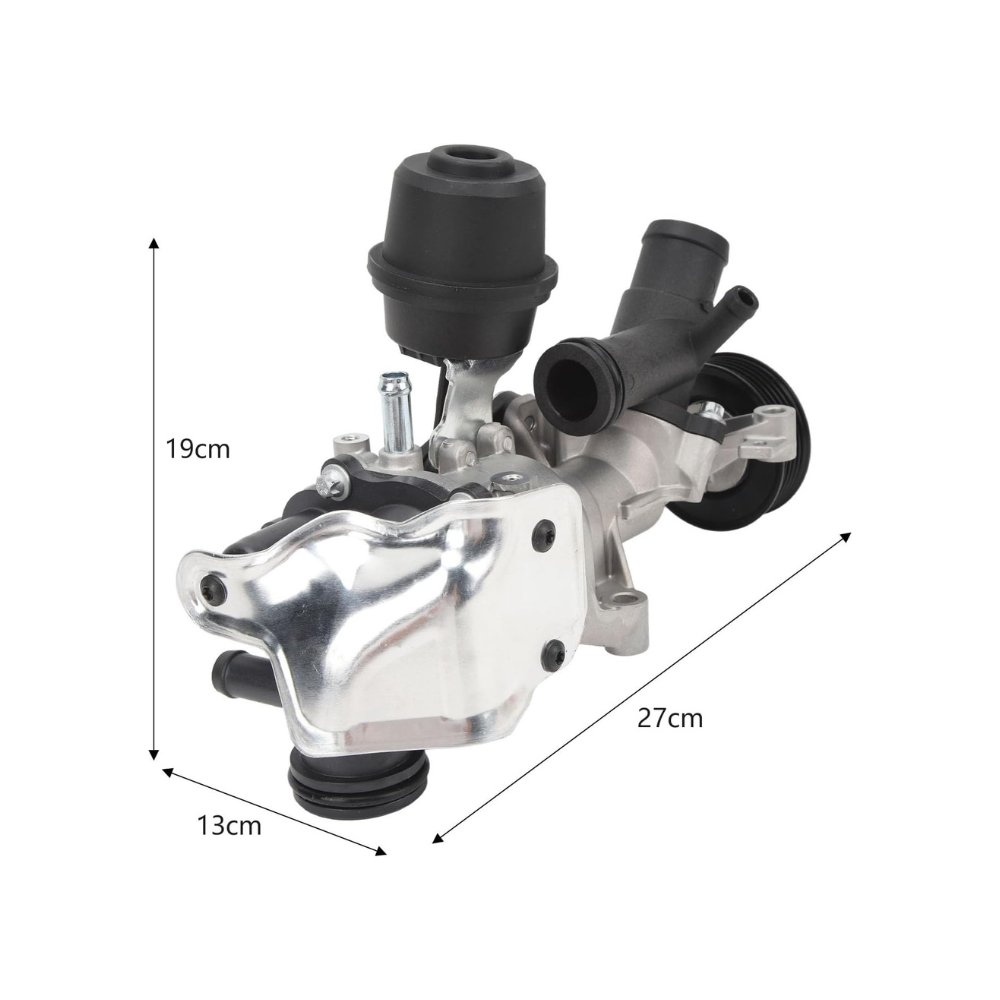 Engine Water Pump 2702000800 Aluminium Coolant Water Pump Replacement for Benz A‑CLASS B‑CLASS CLA Coupe GLA‑CLASS