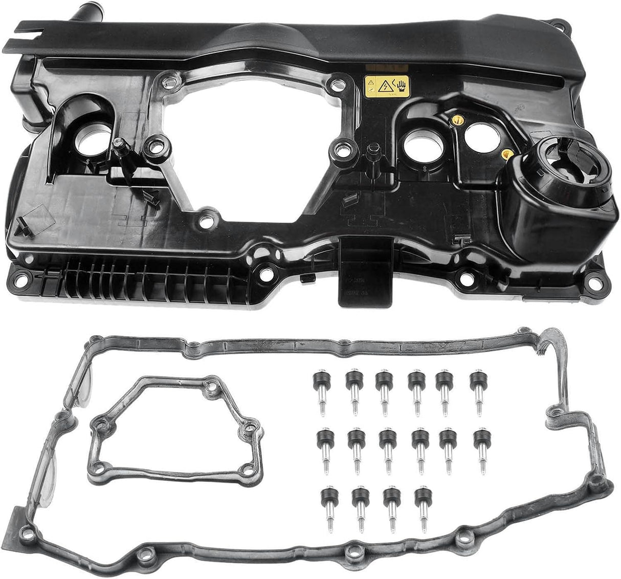 OSSCA Engine Valve Cover Cylinder Head Cover for BMW 1 Series E87 118 120 3 Series E90 E91 318 320 2.0L Petrol 2004-2012 11127568581