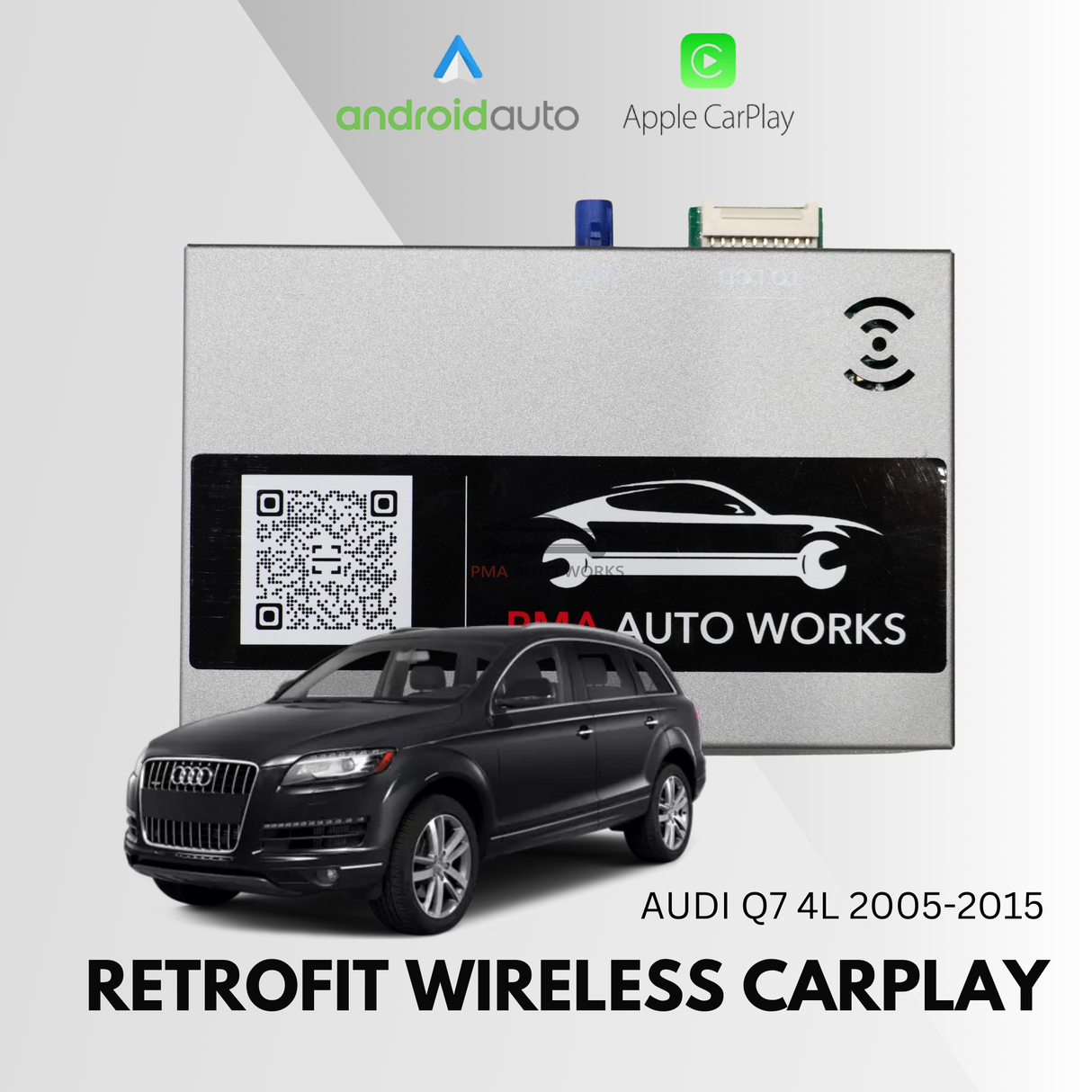 Retrofit Wireless Apple CarPlay Android Auto For Audi Q7 4L 2005-2015