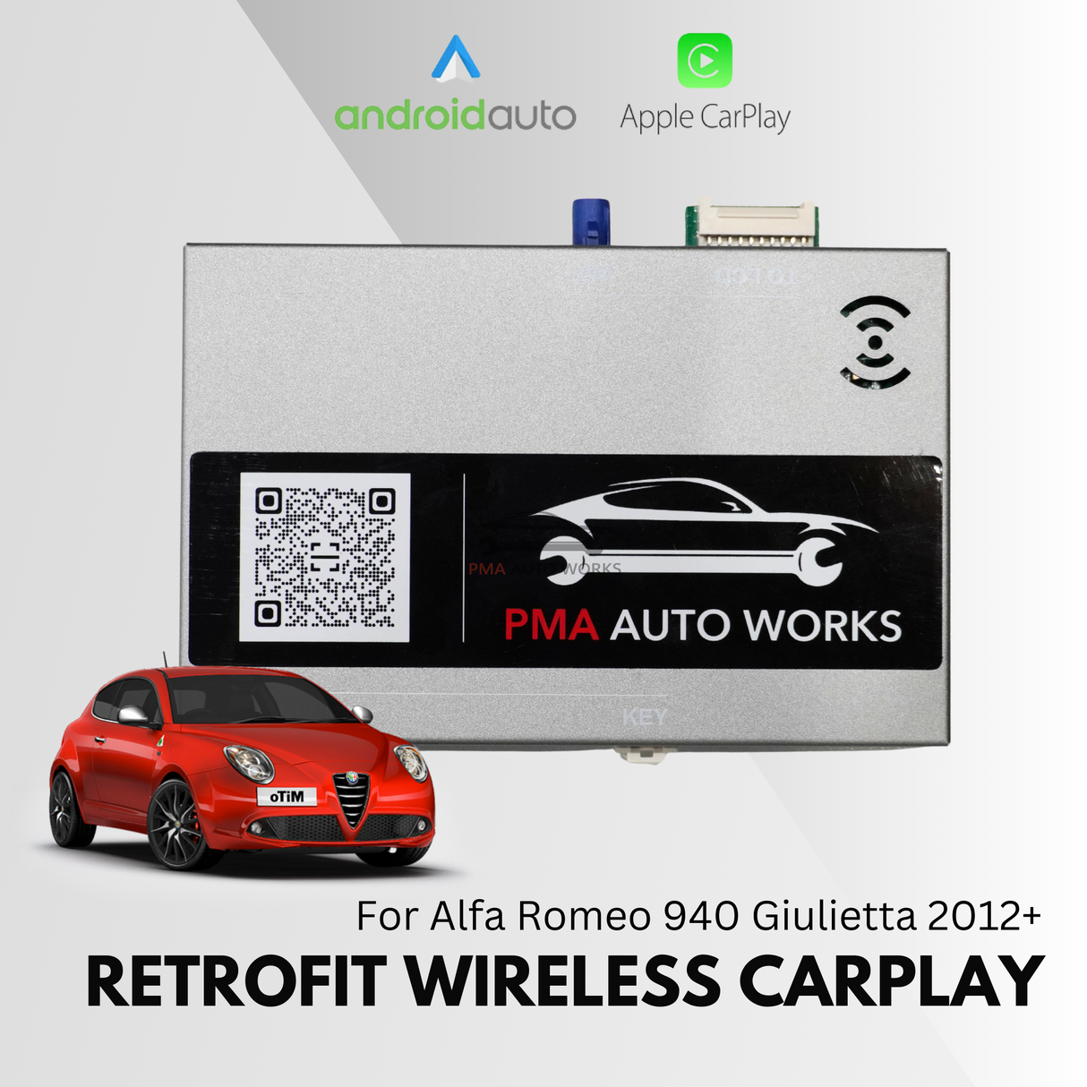 Retrofit Wireless Apple CarPlay Android Auto For Alfa Romeo 940 Giulietta 2012+