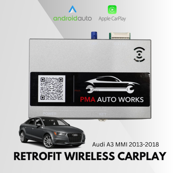 Retrofit Wireless Apple CarPlay Android Auto For Audi A3 MMI 2013-2018