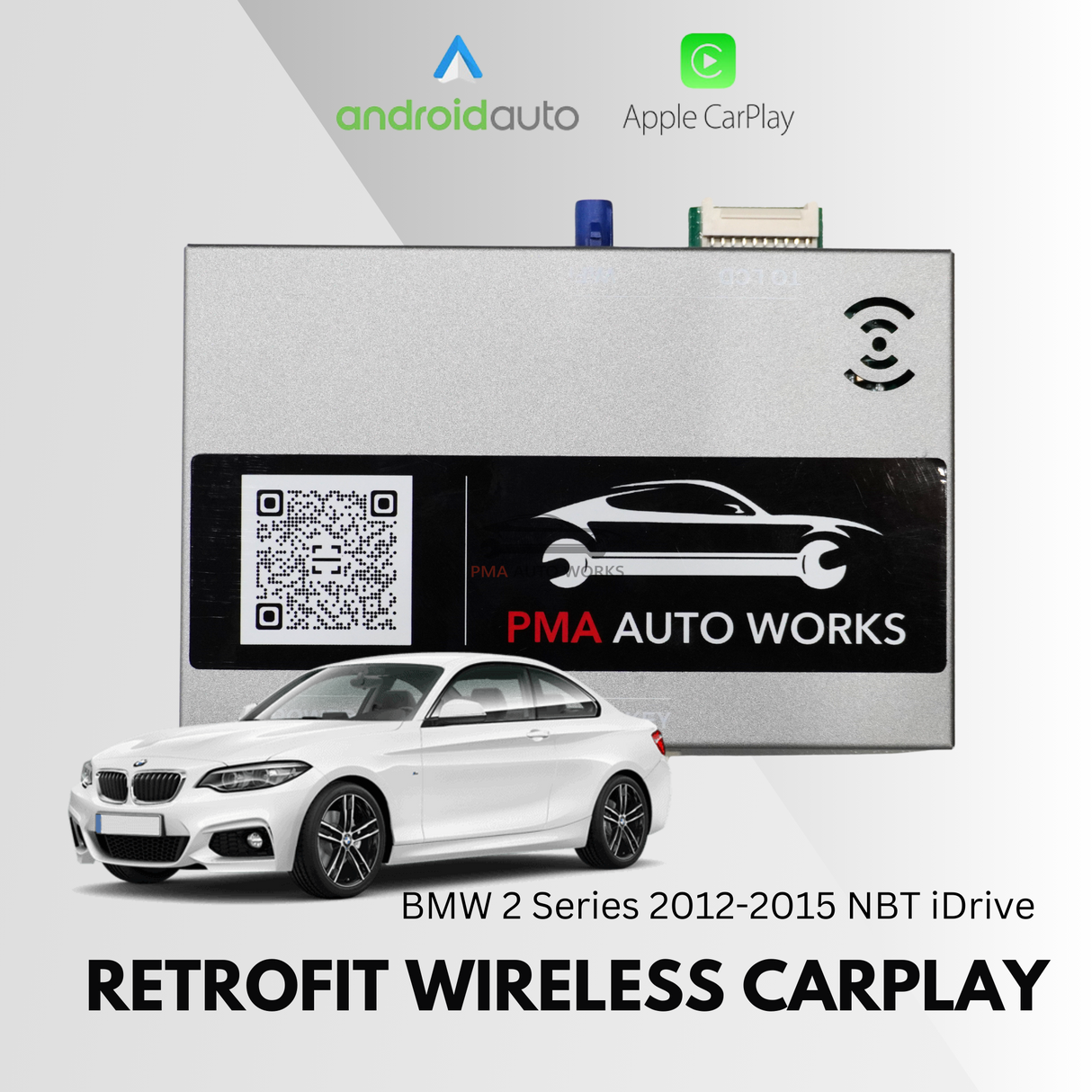 Retrofit Wireless Apple CarPlay Android Auto For BMW 2 Series F22 NBT iDrive 2012-2015