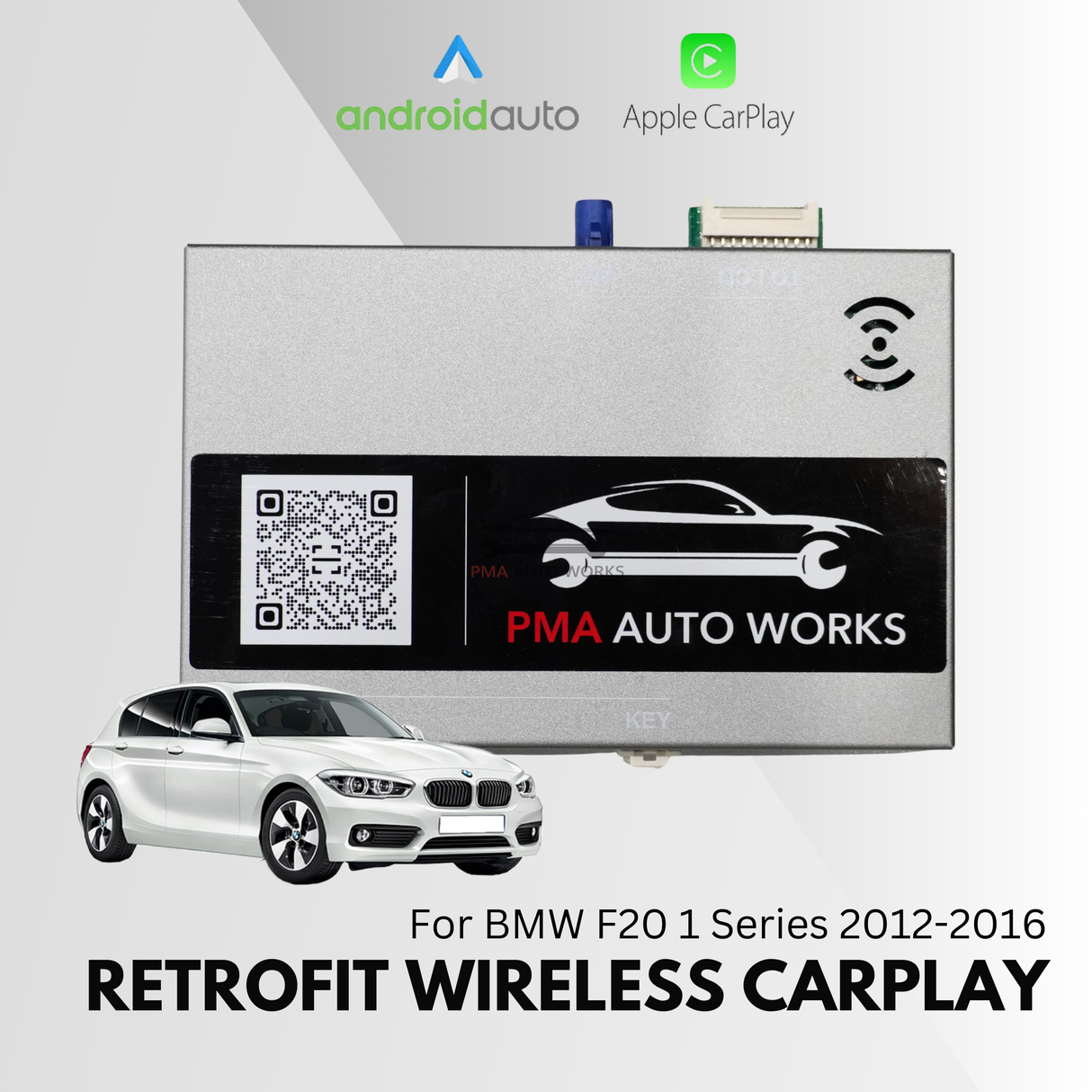 Retrofit Wireless Apple CarPlay Android Auto For BMW F20 1 Series NBT 2012-2016