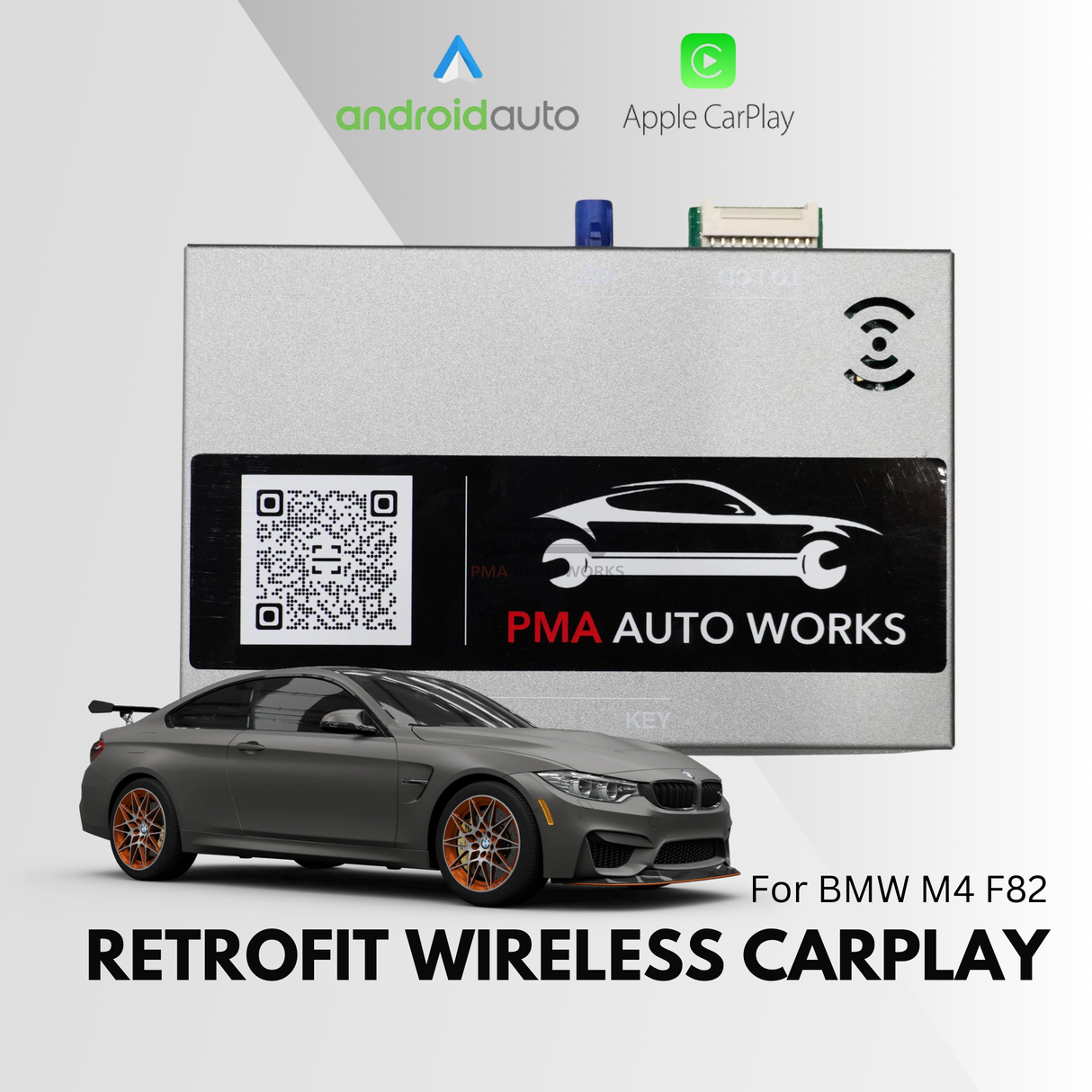 Retrofit Wireless Apple CarPlay Android Auto For BMW M4 F82