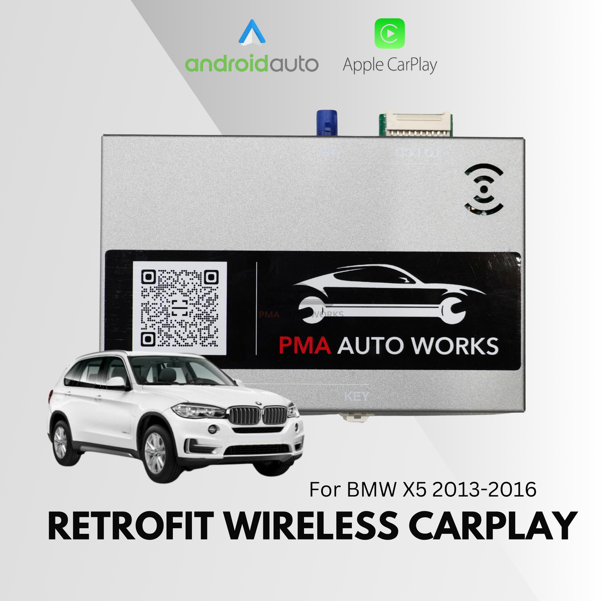 Retrofit Wireless Apple CarPlay Android Auto For BMW X5 NBT 2013-2016