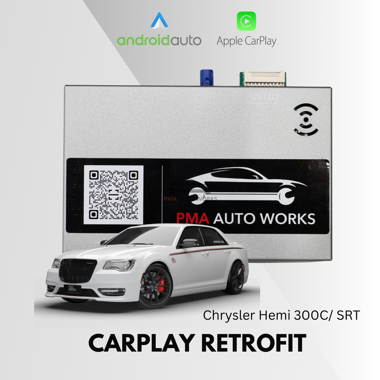 Retrofit Wireless Apple CarPlay Android Auto For Chrysler Hemi 300C/ SRT