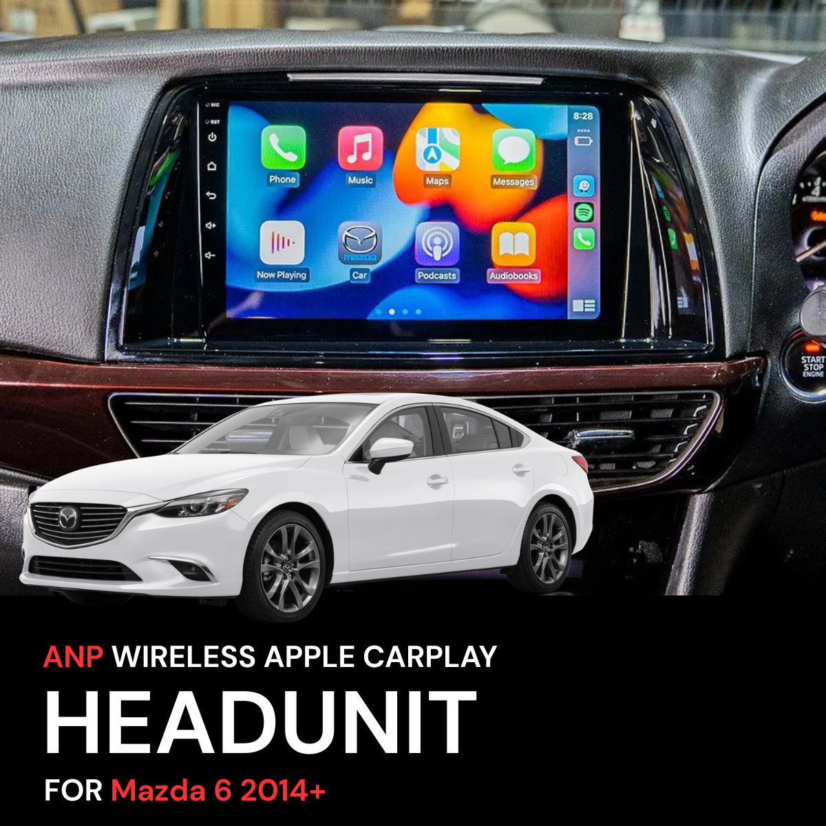 ANP CarPlay Android Screen For Mazda 6 2014+