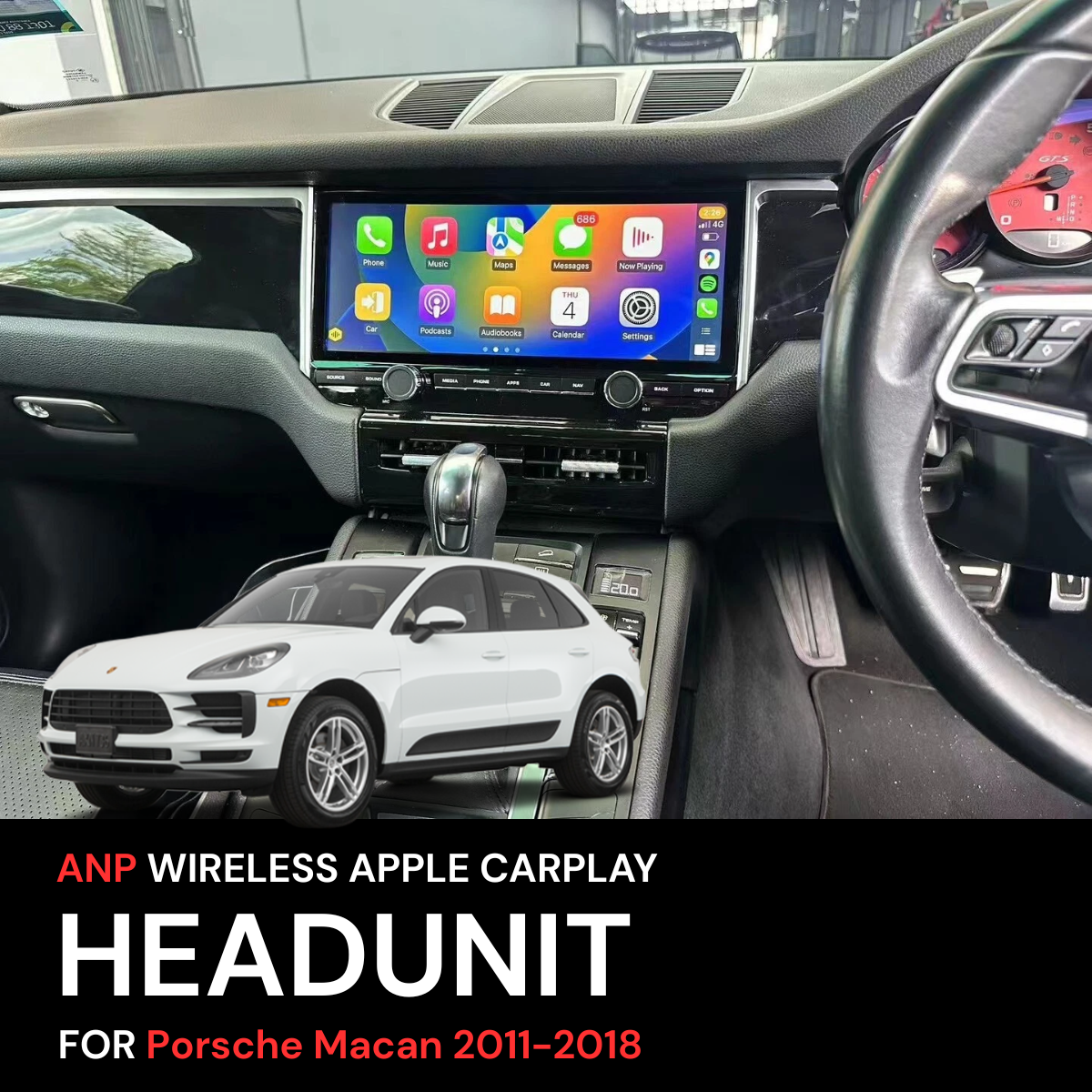 ANP CarPlay Android Screen For Porsche 2011-2018 Macan 12.3 inch