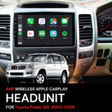 ANP Apple CarPlay Android Auto Screen For Toyota Prado 120 2003-2009