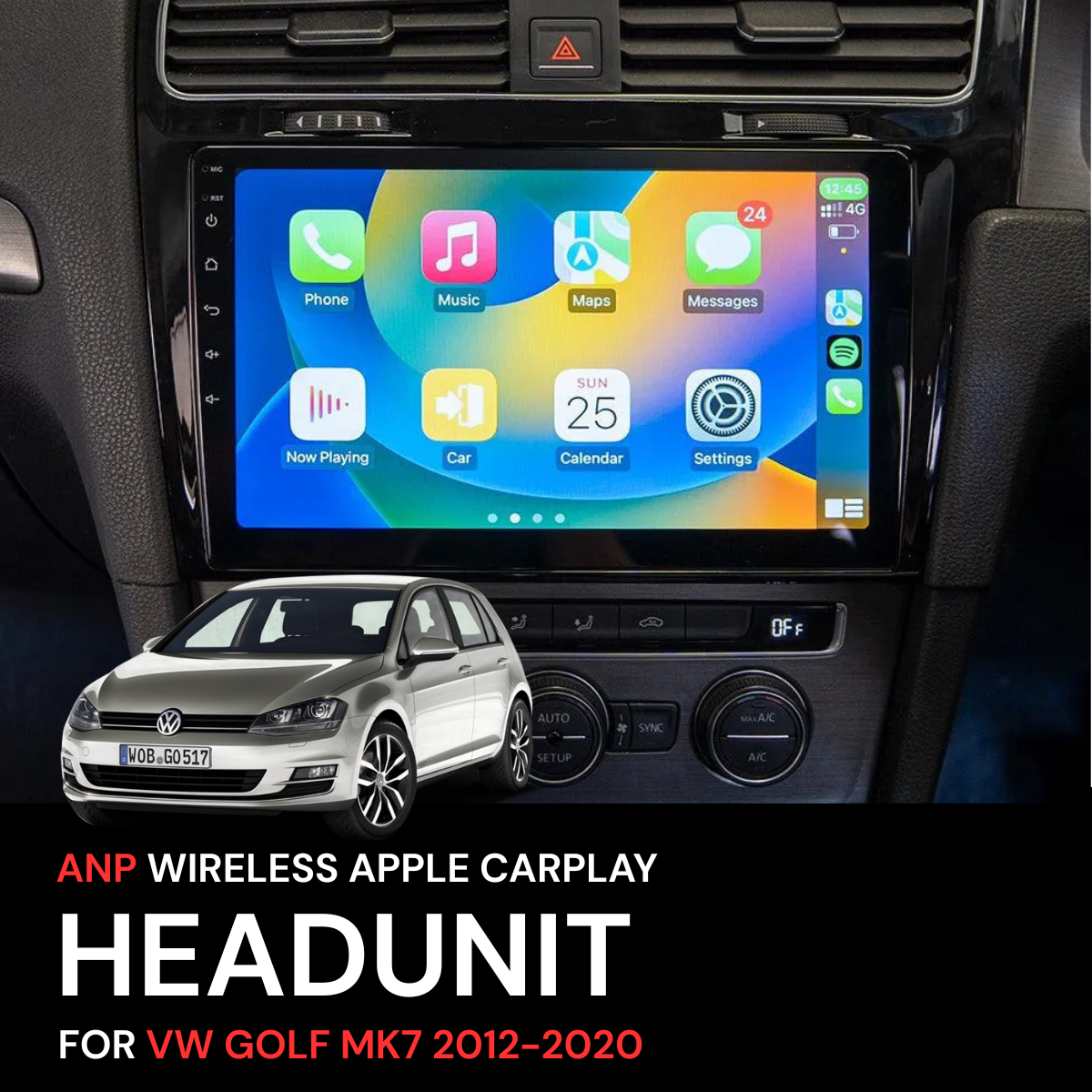 ANP Apple CarPlay Android Auto Screen For Volkswagen VW Golf MK7 2012-2020