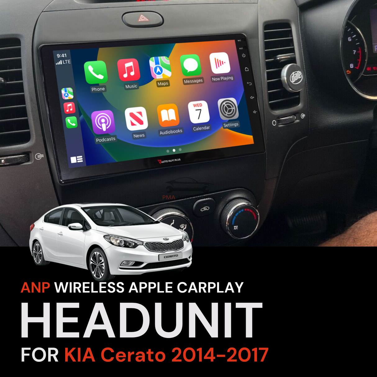 ANP Apple CarPlay Android Auto Screen For KIA Cerato 2014-2017