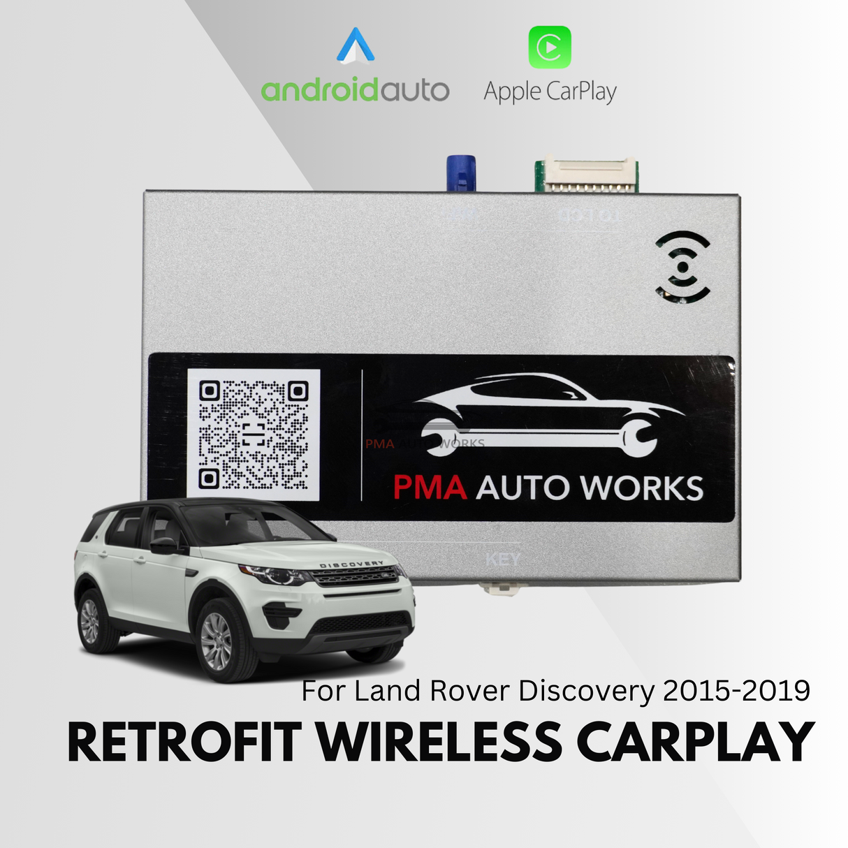 Retrofit Wireless Apple CarPlay Android Auto For Land Rover Discovery 2015-2019