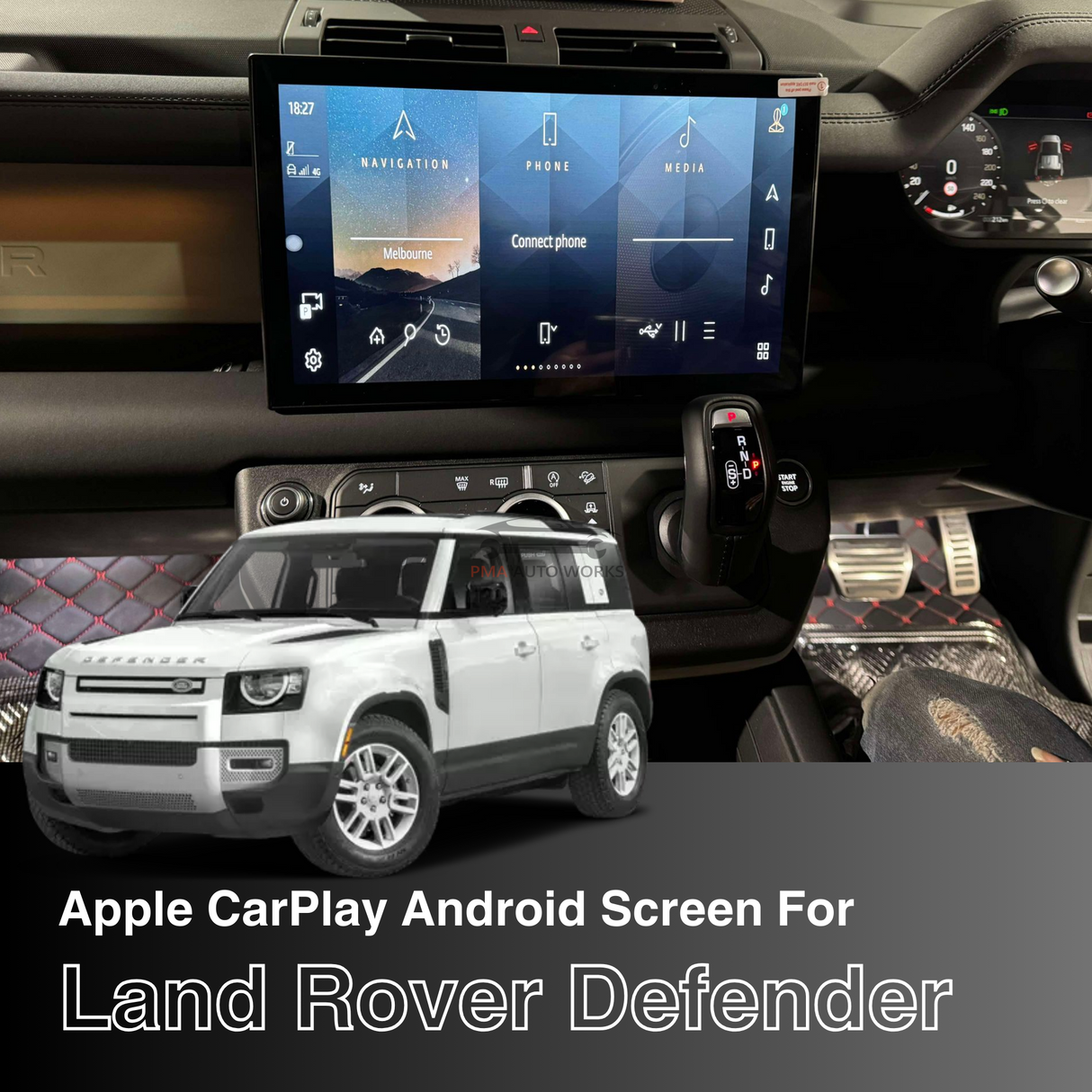 Apple CarPlay Android 13″ Screen Upgrade For Land Rover Defender