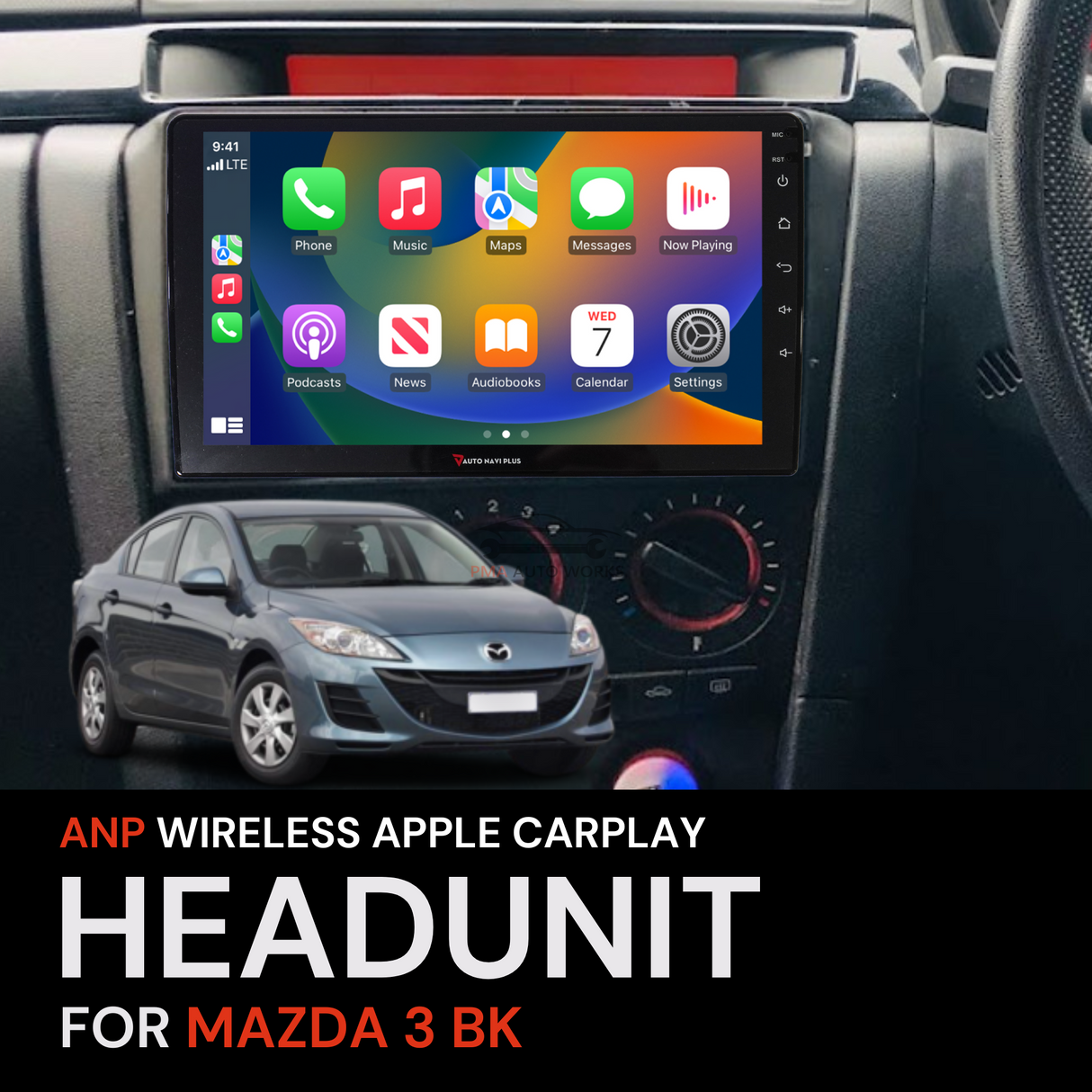 ANP Apple CarPlay Android Auto Screen For Mazda 3 BK