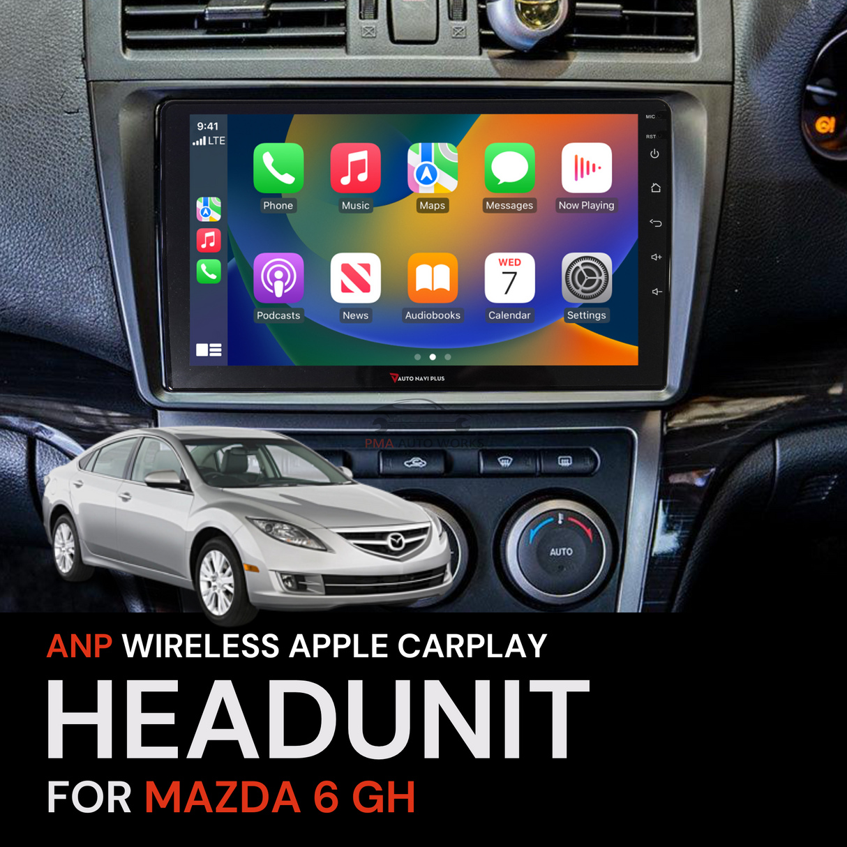 ANP Apple CarPlay Android Auto Screen For Mazda 6 GH