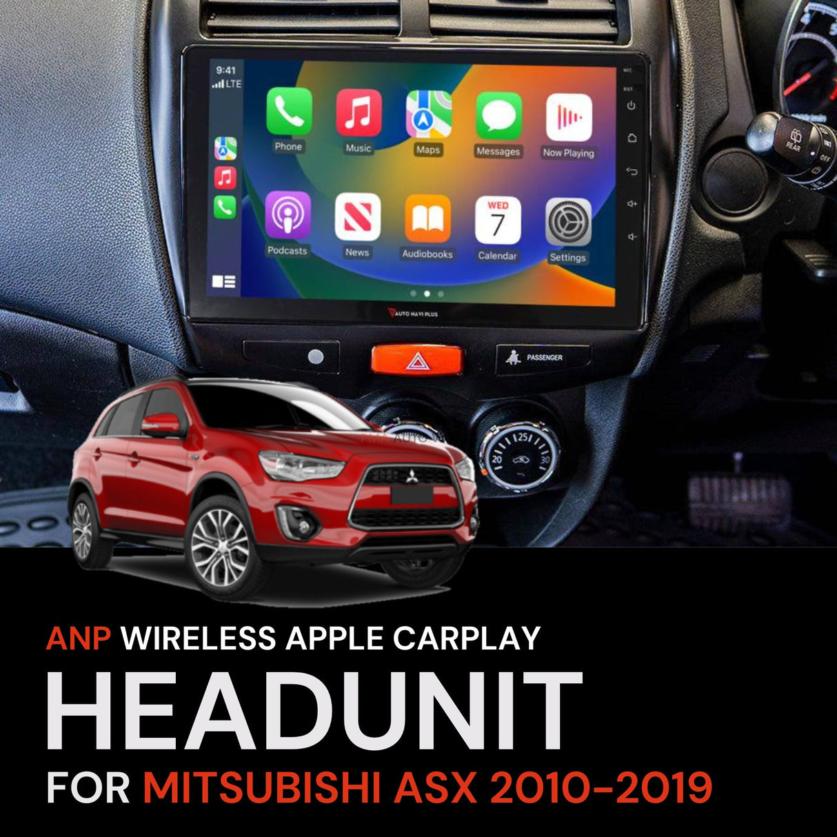 ANP Apple CarPlay Android Auto Screen For Mitsubishi ASX 2010-2019