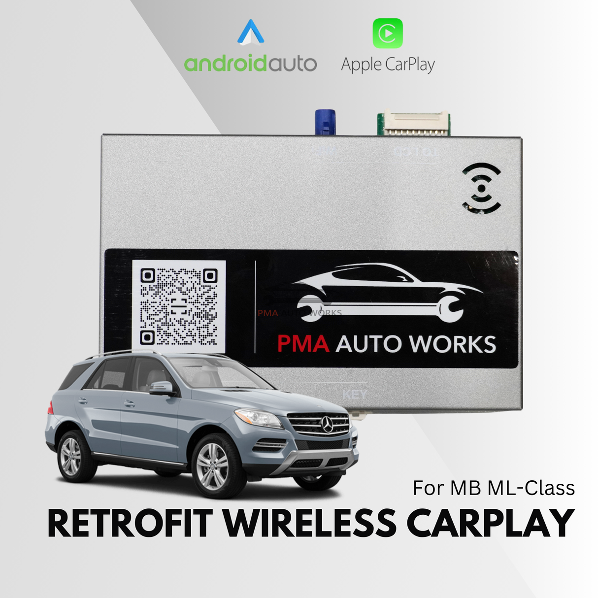 Retrofit Wireless Apple CarPlay Android Auto For Mercedes Benz ML-Class