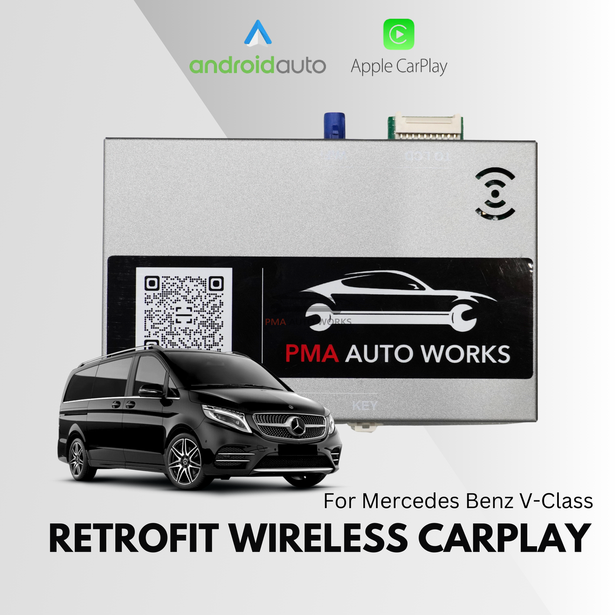 Retrofit Wireless Apple CarPlay Android Auto For Mercedes Benz V-Class