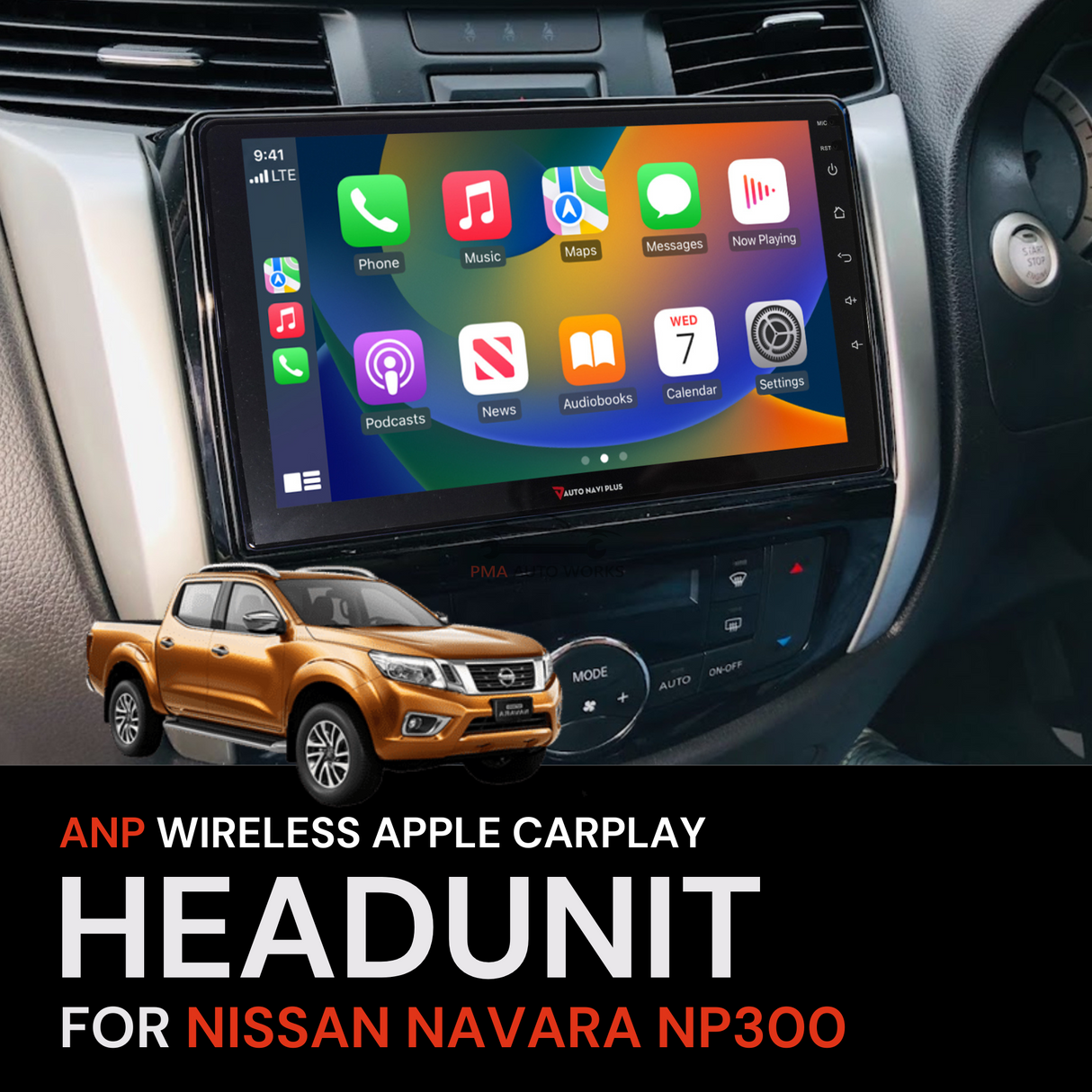 ANP Apple CarPlay Android Auto Screen For Nissan Navara NP300