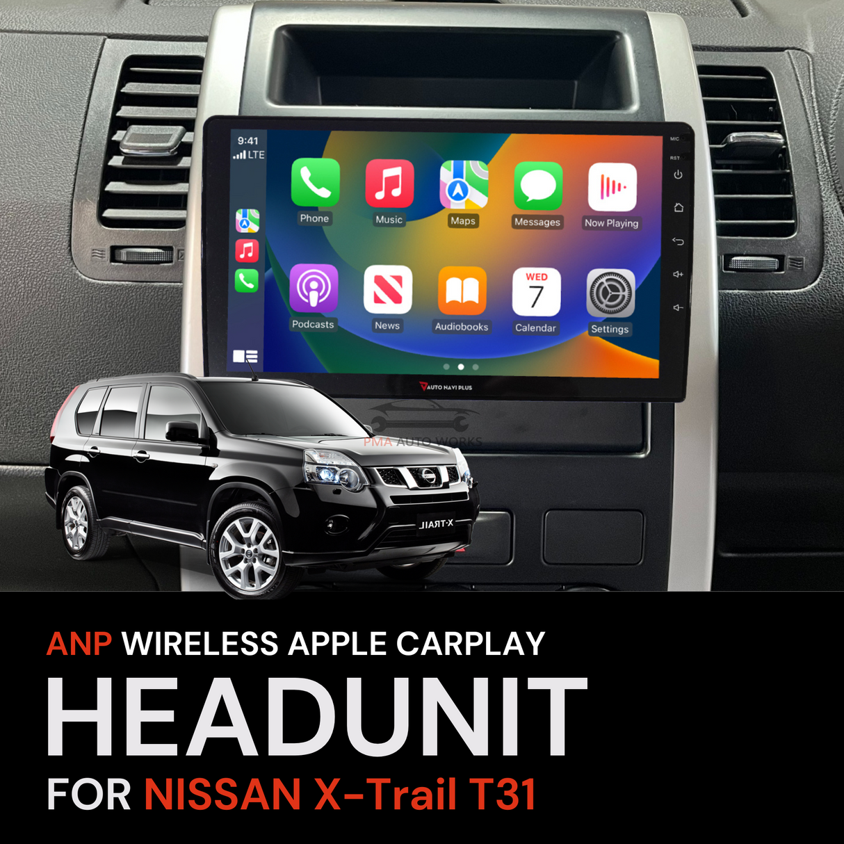 ANP Apple CarPlay Android Auto Screen For Nissan X-Trail T31