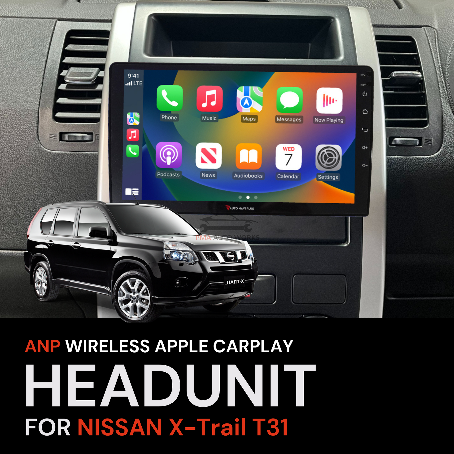 ANP Apple CarPlay Android Auto Screen For Nissan X-Trail T31 – PMA