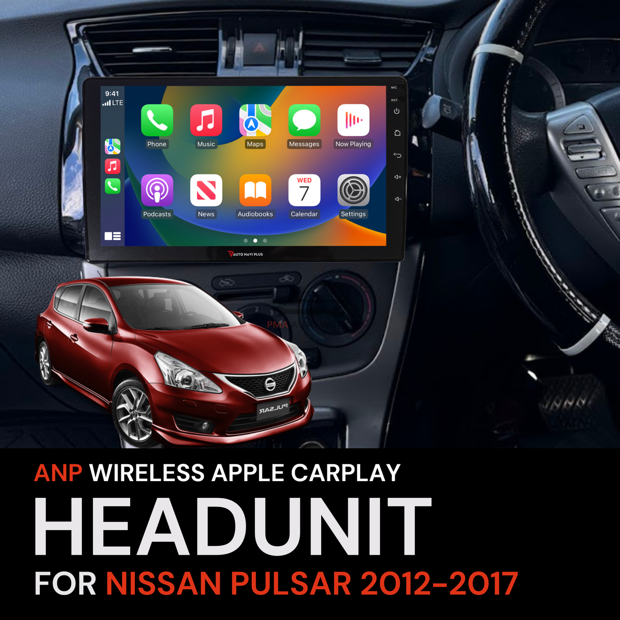 ANP Apple CarPlay Android Auto Screen For Nissan Pulsar 2012-2017