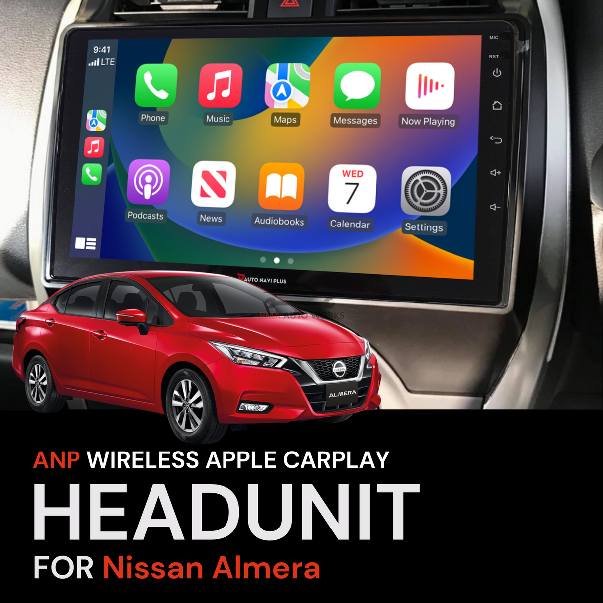 ANP Apple CarPlay Android Auto Screen For Nissan Almera