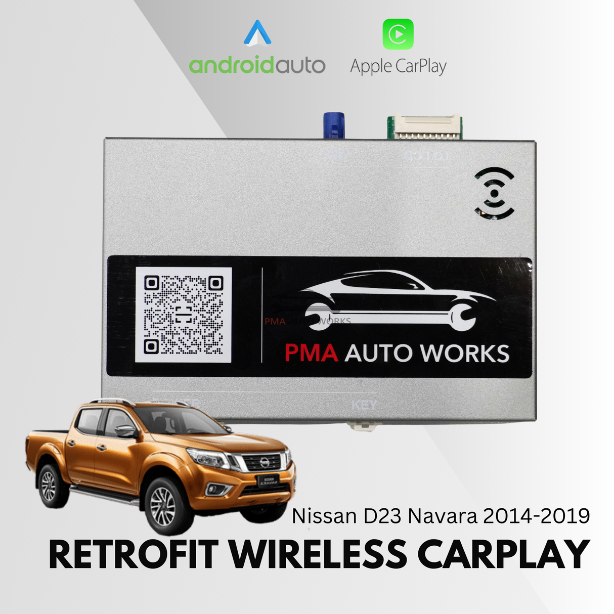 Retrofit Wireless Apple CarPlay Android Auto For Nissan D23 Navara 2014-2019