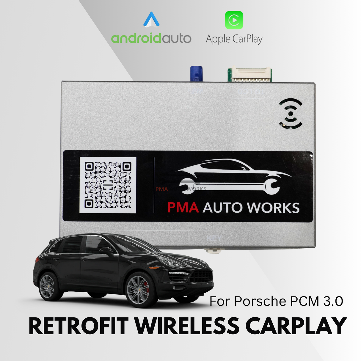 Retrofit Wireless Apple CarPlay Android Auto For Porsche PCM 3.0