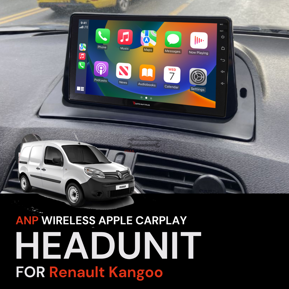 ANP Apple CarPlay Android Auto Screen For Renault Kangoo